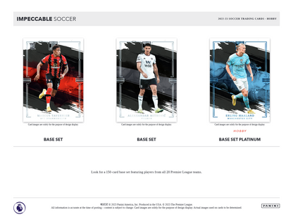 2022-23 Panini Impeccable Soccer Hobby 3 Box Case
