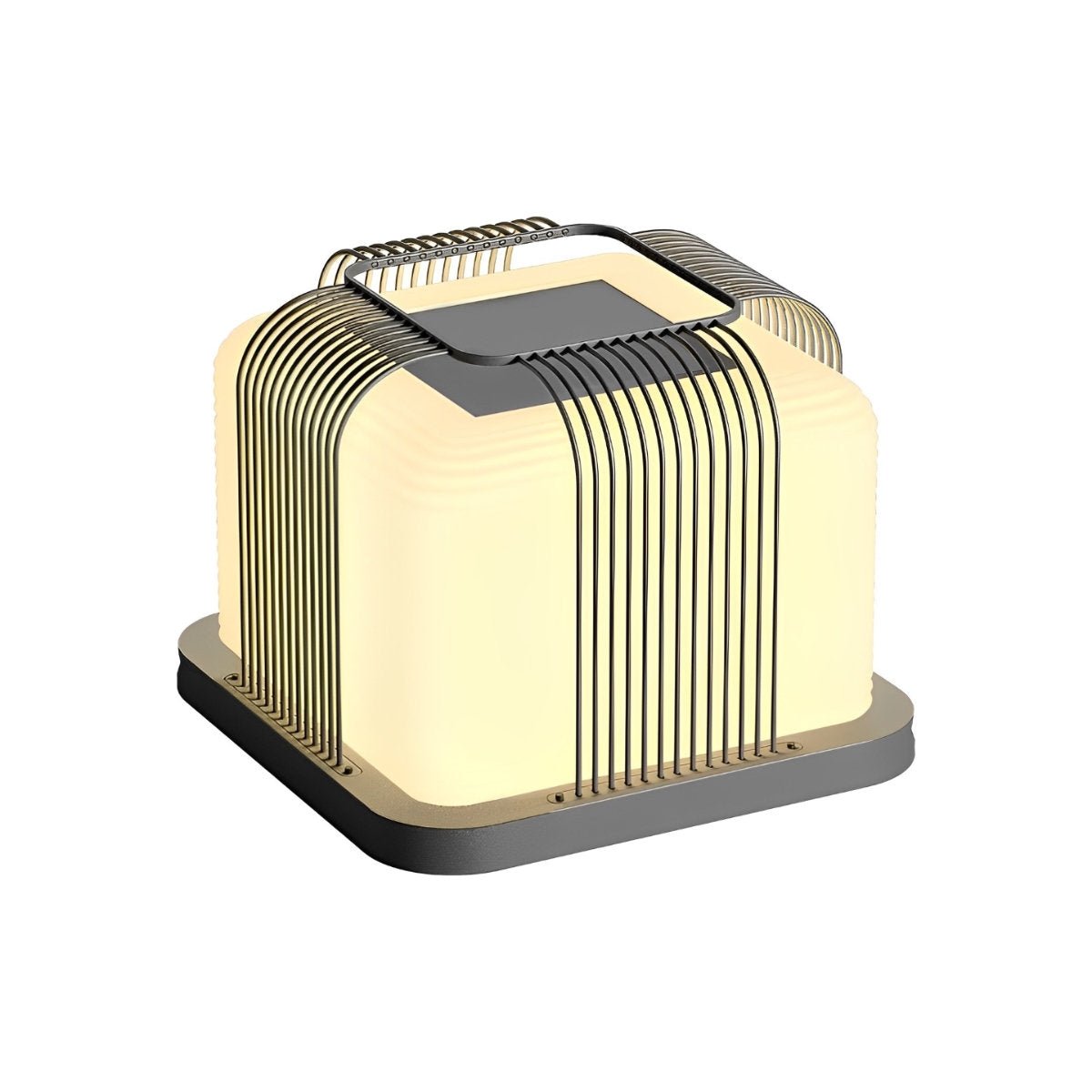 Square Creative LED Waterproof PE Shade Modern Fence Post Lights